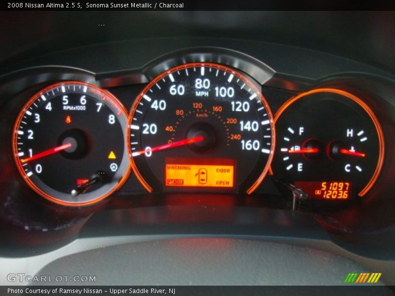  2008 Altima 2.5 S 2.5 S Gauges