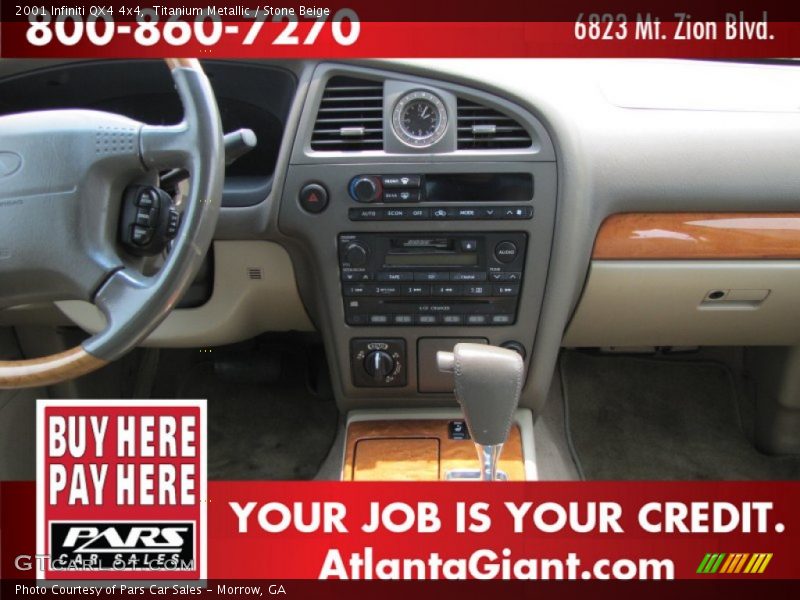 Titanium Metallic / Stone Beige 2001 Infiniti QX4 4x4