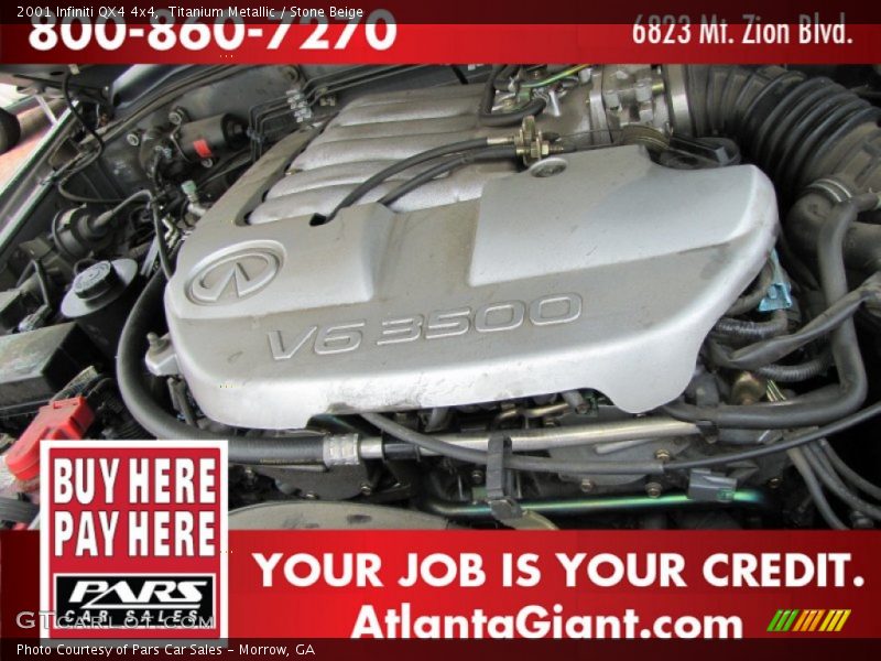 Titanium Metallic / Stone Beige 2001 Infiniti QX4 4x4