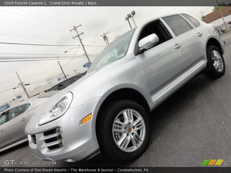Crystal Silver Metallic / Black 2009 Porsche Cayenne S