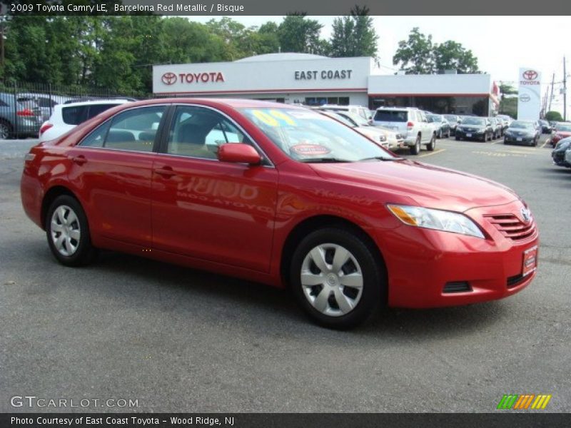 Barcelona Red Metallic / Bisque 2009 Toyota Camry LE