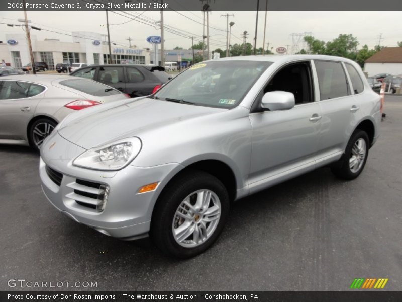 Crystal Silver Metallic / Black 2009 Porsche Cayenne S