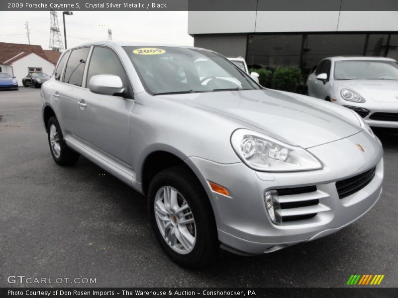 Crystal Silver Metallic / Black 2009 Porsche Cayenne S