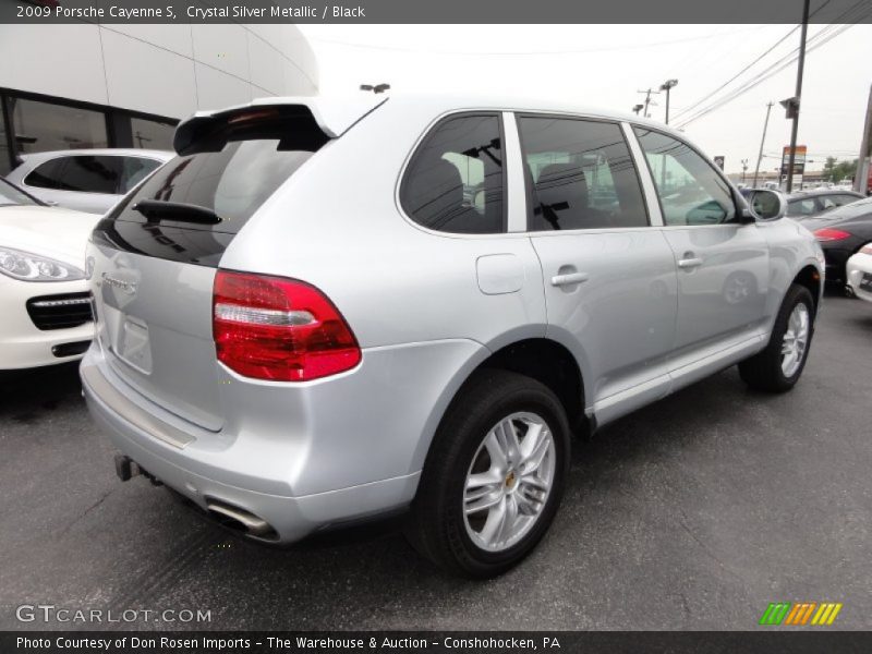 Crystal Silver Metallic / Black 2009 Porsche Cayenne S