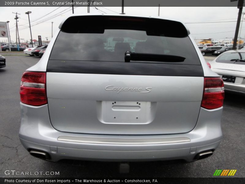 Crystal Silver Metallic / Black 2009 Porsche Cayenne S