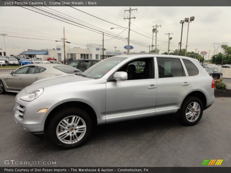 Crystal Silver Metallic / Black 2009 Porsche Cayenne S