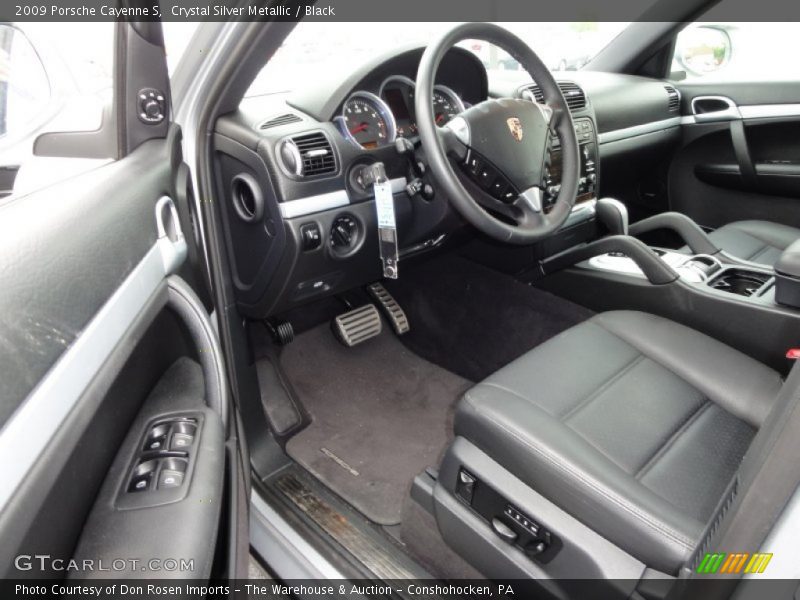 Crystal Silver Metallic / Black 2009 Porsche Cayenne S