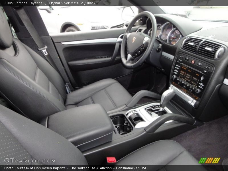 Crystal Silver Metallic / Black 2009 Porsche Cayenne S