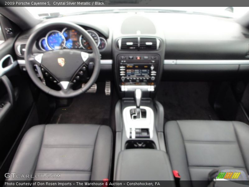 Crystal Silver Metallic / Black 2009 Porsche Cayenne S