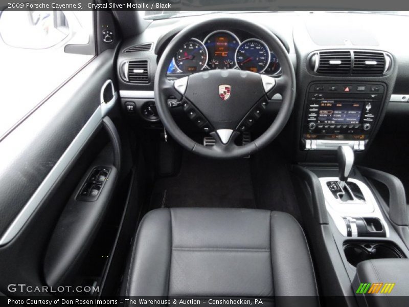 Crystal Silver Metallic / Black 2009 Porsche Cayenne S