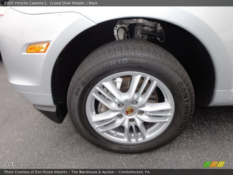 Crystal Silver Metallic / Black 2009 Porsche Cayenne S