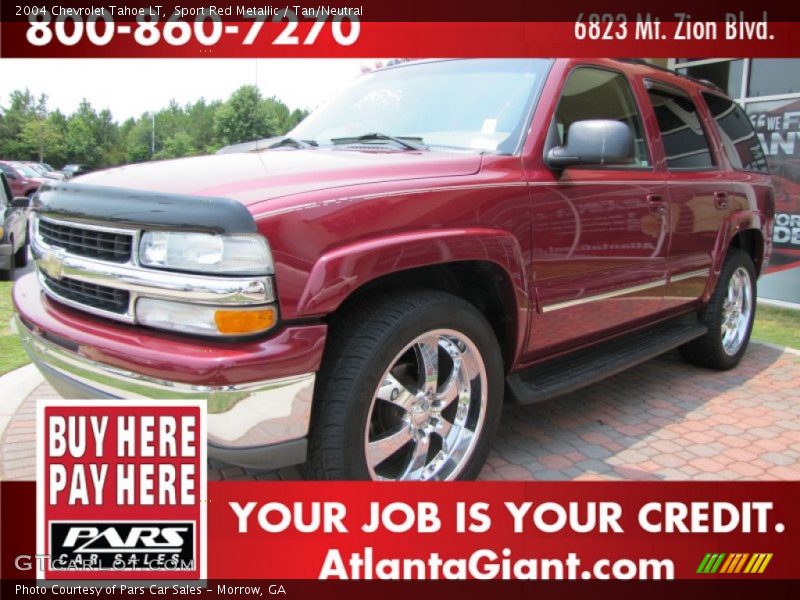 Sport Red Metallic / Tan/Neutral 2004 Chevrolet Tahoe LT