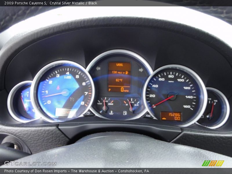 Crystal Silver Metallic / Black 2009 Porsche Cayenne S
