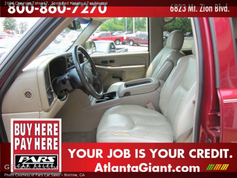 Sport Red Metallic / Tan/Neutral 2004 Chevrolet Tahoe LT
