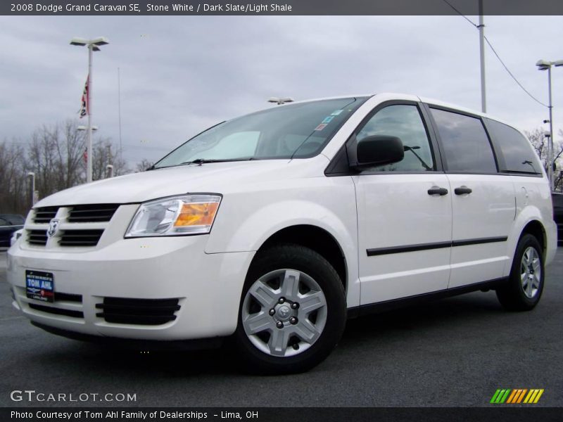 Stone White / Dark Slate/Light Shale 2008 Dodge Grand Caravan SE