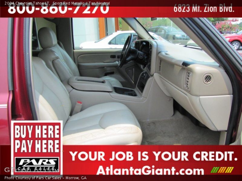 Sport Red Metallic / Tan/Neutral 2004 Chevrolet Tahoe LT