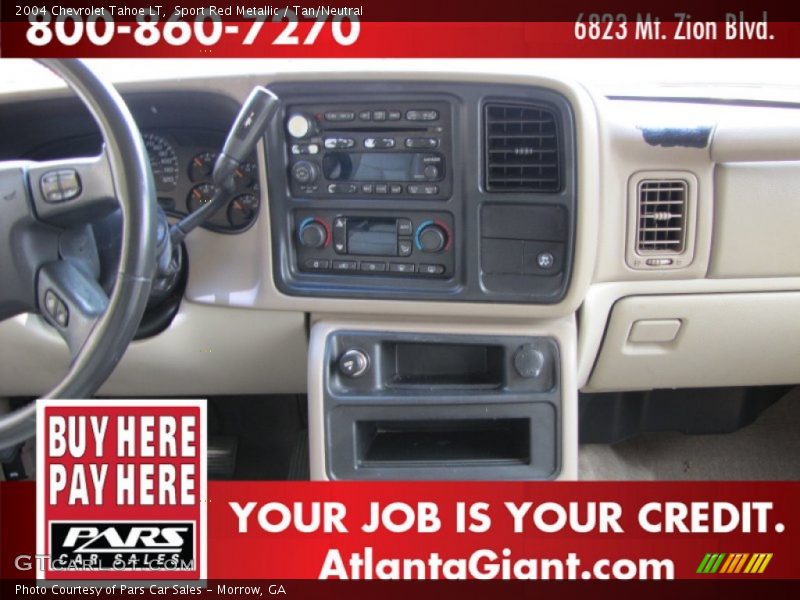 Sport Red Metallic / Tan/Neutral 2004 Chevrolet Tahoe LT