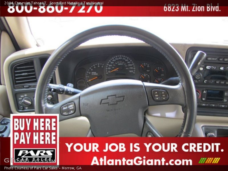 Sport Red Metallic / Tan/Neutral 2004 Chevrolet Tahoe LT