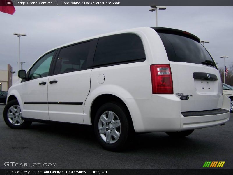 Stone White / Dark Slate/Light Shale 2008 Dodge Grand Caravan SE