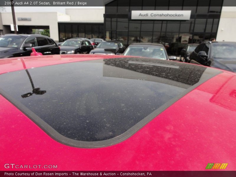 Brilliant Red / Beige 2007 Audi A4 2.0T Sedan