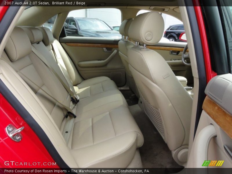 Brilliant Red / Beige 2007 Audi A4 2.0T Sedan