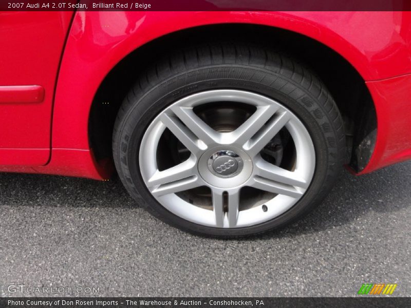 Brilliant Red / Beige 2007 Audi A4 2.0T Sedan