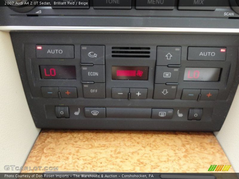 Brilliant Red / Beige 2007 Audi A4 2.0T Sedan
