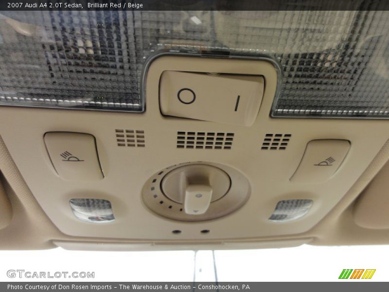 Brilliant Red / Beige 2007 Audi A4 2.0T Sedan