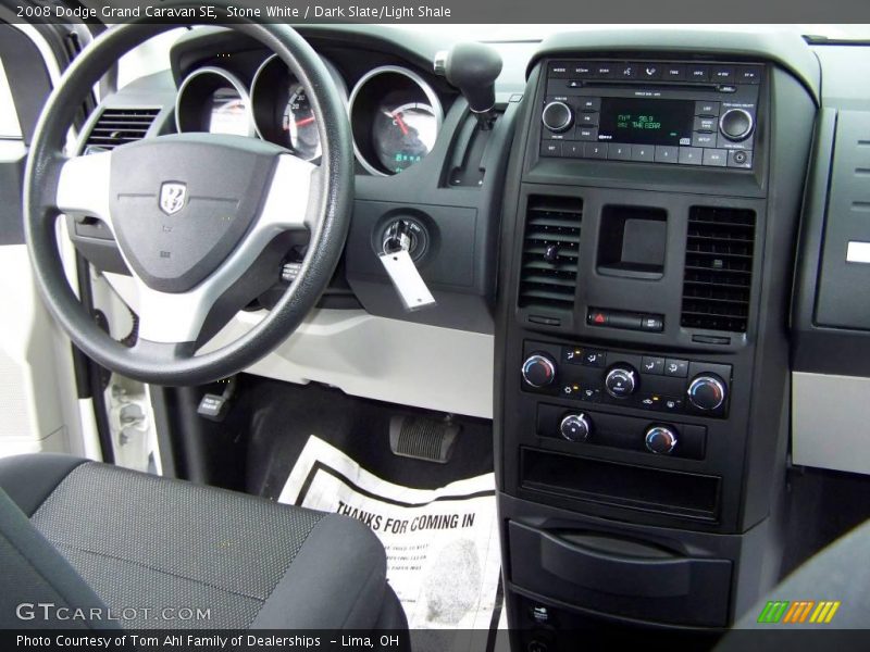 Stone White / Dark Slate/Light Shale 2008 Dodge Grand Caravan SE