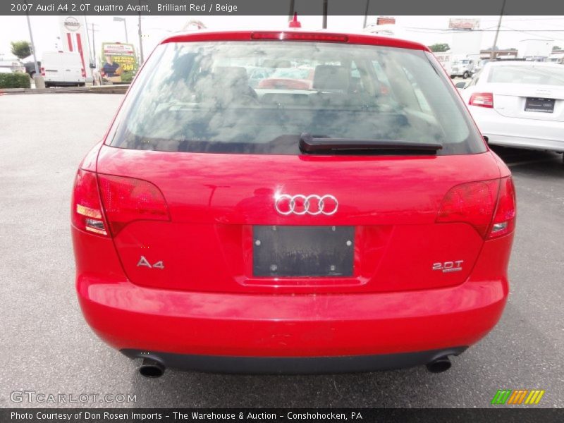 Brilliant Red / Beige 2007 Audi A4 2.0T quattro Avant