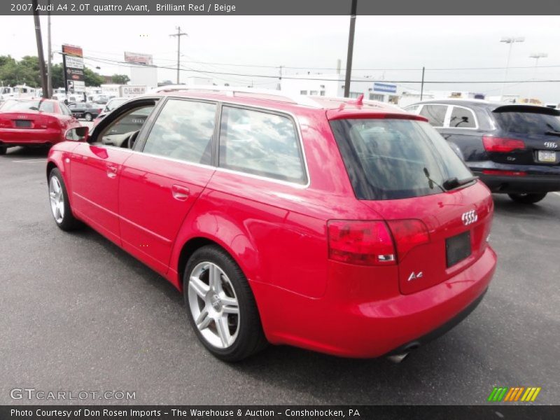 Brilliant Red / Beige 2007 Audi A4 2.0T quattro Avant