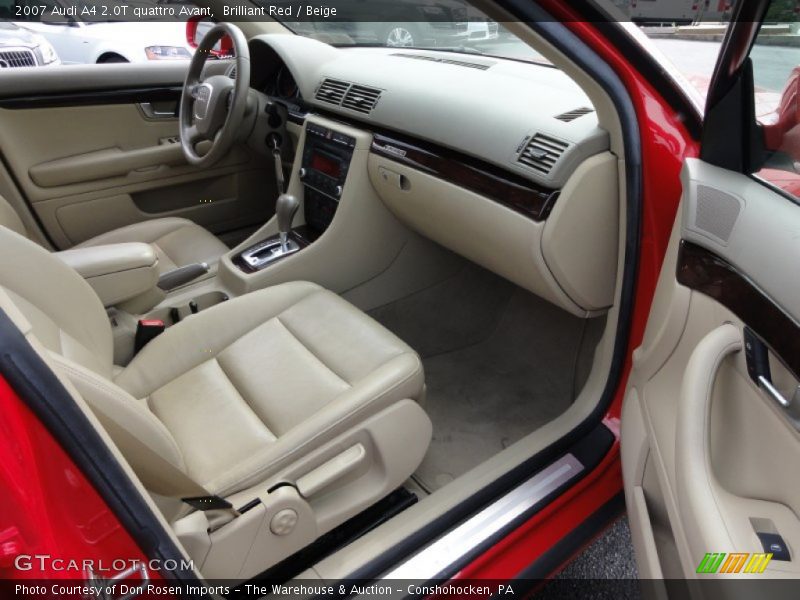 Brilliant Red / Beige 2007 Audi A4 2.0T quattro Avant