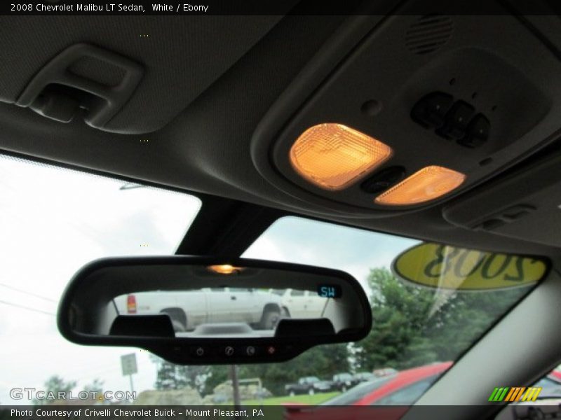 White / Ebony 2008 Chevrolet Malibu LT Sedan