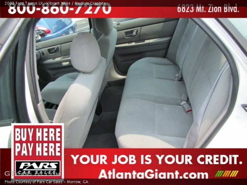 Vibrant White / Medium Graphite 2002 Ford Taurus LX