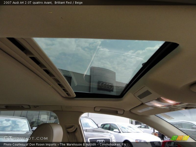 Brilliant Red / Beige 2007 Audi A4 2.0T quattro Avant