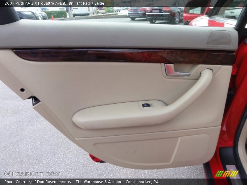 Brilliant Red / Beige 2007 Audi A4 2.0T quattro Avant