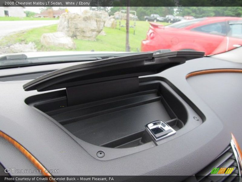 White / Ebony 2008 Chevrolet Malibu LT Sedan