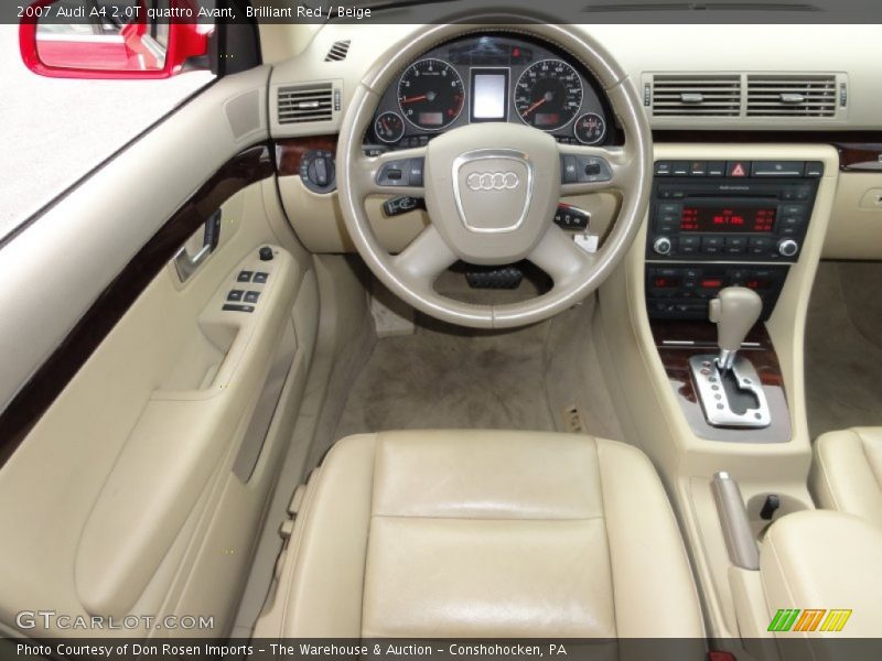 Brilliant Red / Beige 2007 Audi A4 2.0T quattro Avant