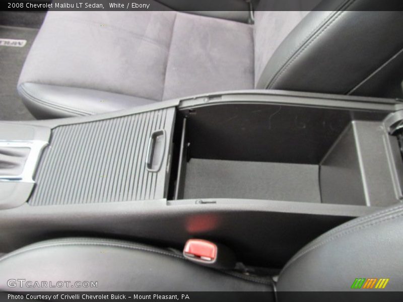White / Ebony 2008 Chevrolet Malibu LT Sedan