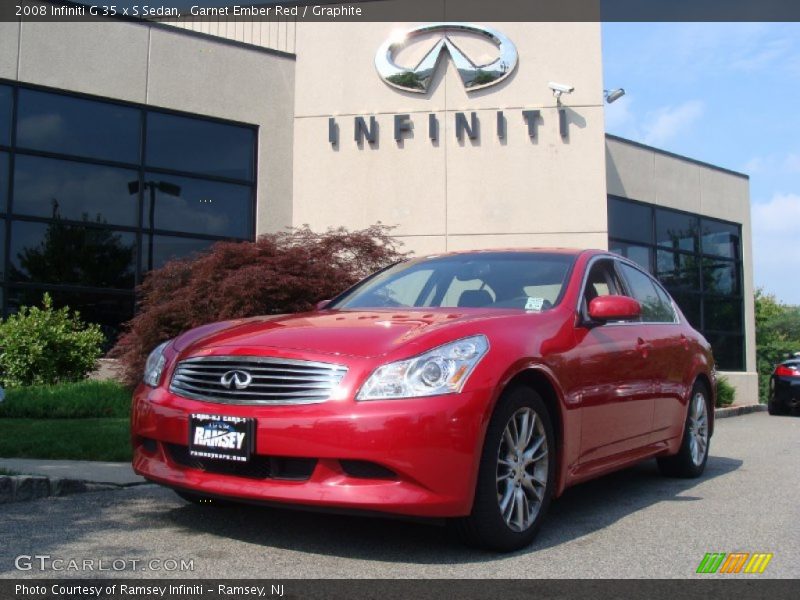 Garnet Ember Red / Graphite 2008 Infiniti G 35 x S Sedan