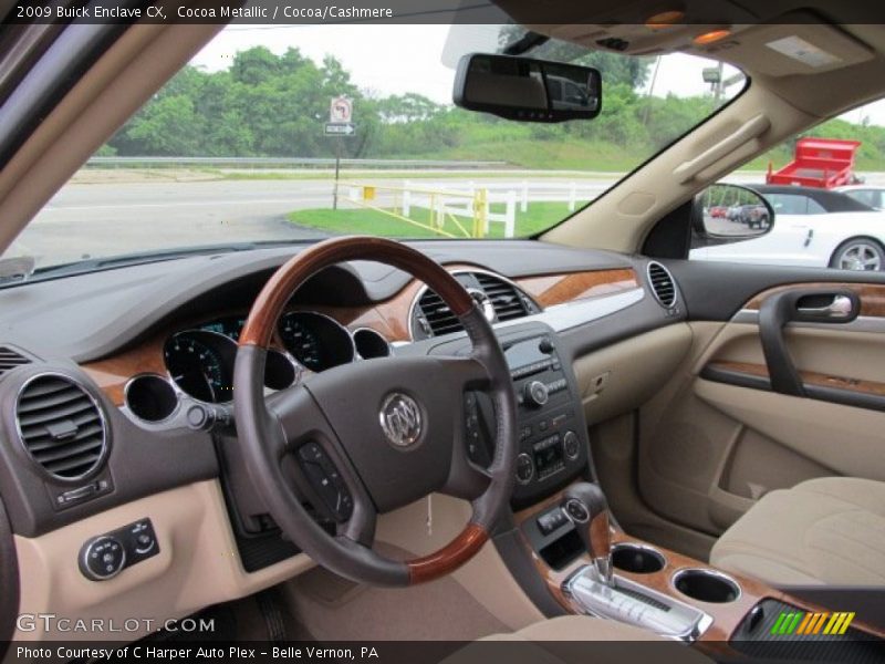 Dashboard of 2009 Enclave CX