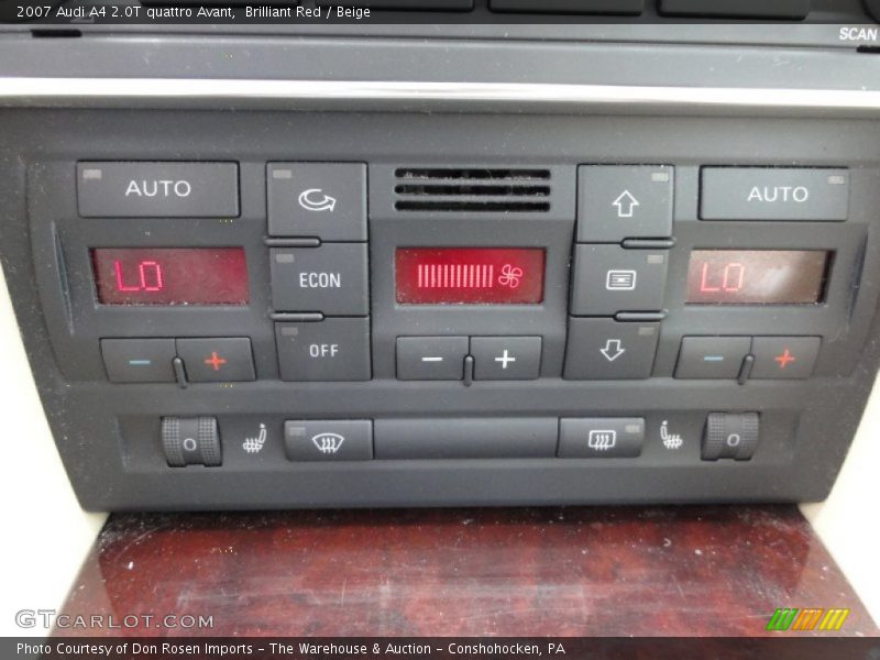 Controls of 2007 A4 2.0T quattro Avant