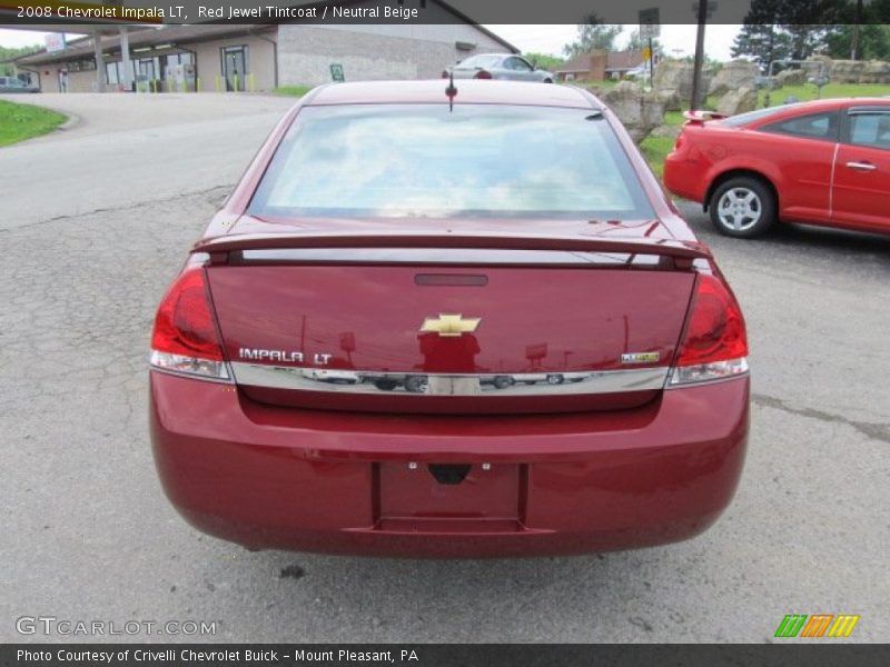 Red Jewel Tintcoat / Neutral Beige 2008 Chevrolet Impala LT