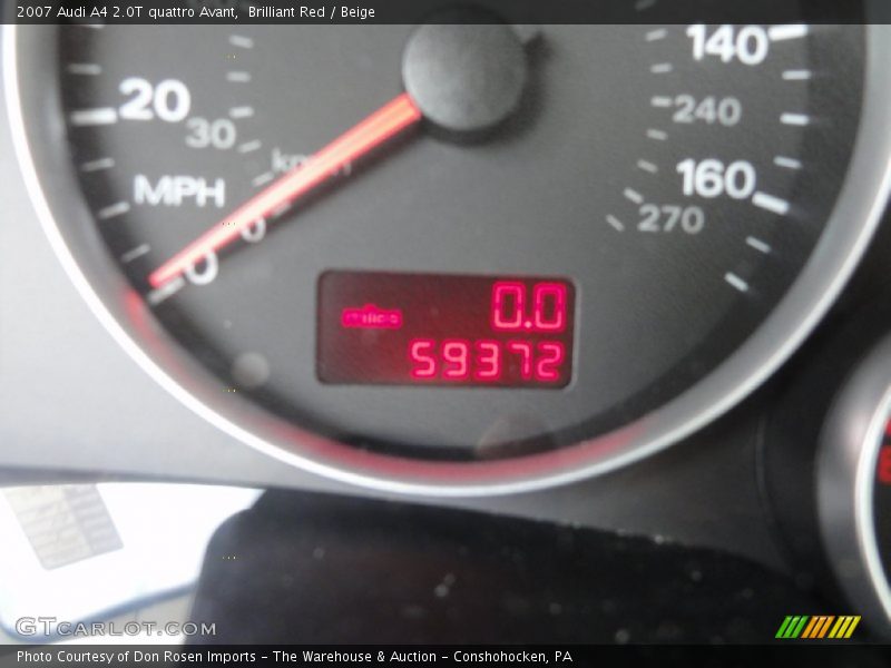 Brilliant Red / Beige 2007 Audi A4 2.0T quattro Avant