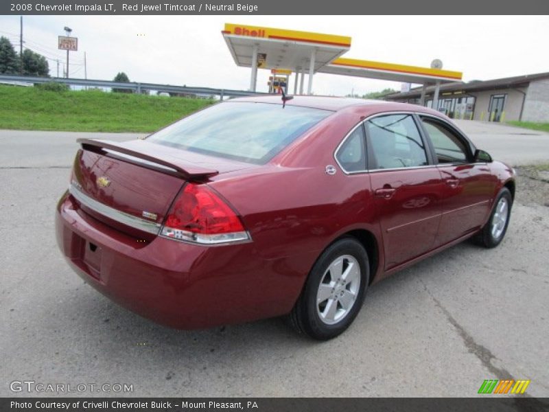 Red Jewel Tintcoat / Neutral Beige 2008 Chevrolet Impala LT