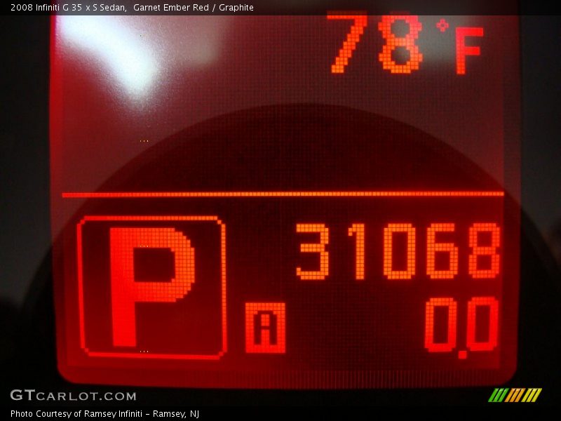 Garnet Ember Red / Graphite 2008 Infiniti G 35 x S Sedan