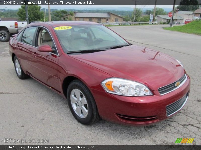 Red Jewel Tintcoat / Neutral Beige 2008 Chevrolet Impala LT