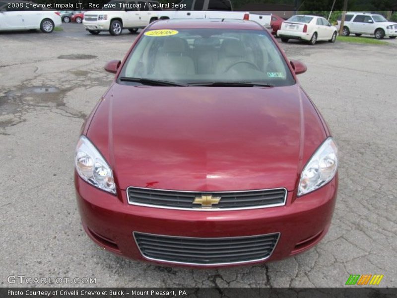 Red Jewel Tintcoat / Neutral Beige 2008 Chevrolet Impala LT