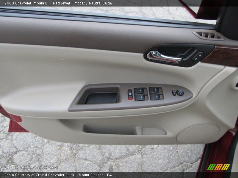 Red Jewel Tintcoat / Neutral Beige 2008 Chevrolet Impala LT