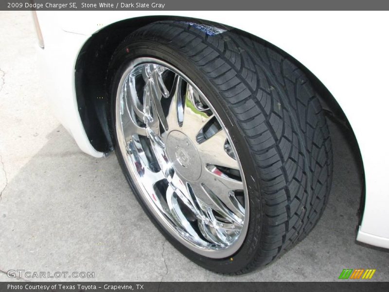 Stone White / Dark Slate Gray 2009 Dodge Charger SE
